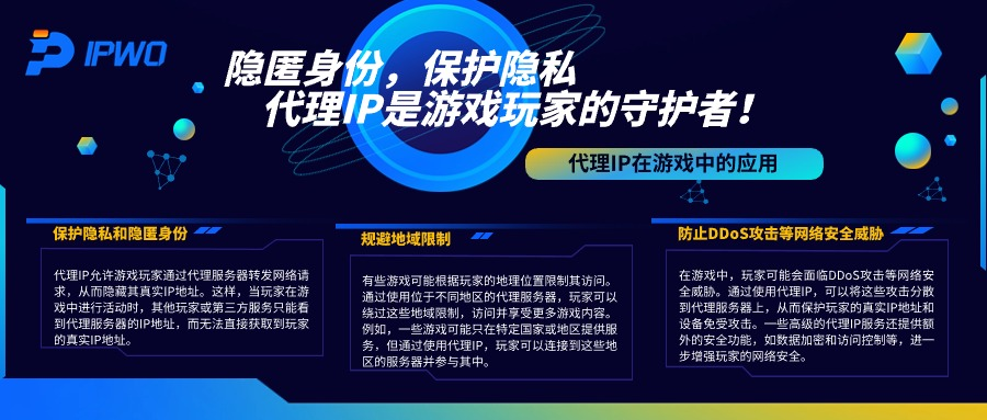 隐匿身份,保护隐私,代理IP是游戏玩家的守护者,代理ip官网,全球ip代理,海外代理ip排行榜,好的国外ip代理,海外住宅ip哪里买,怎样获取美国住宅ip