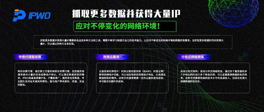 抓取更多数据并获得大量IP,代理ip官网,全球ip代理,海外代理ip排行榜,好的国外ip代理,海外住宅ip哪里买,怎样获取美国住宅ip